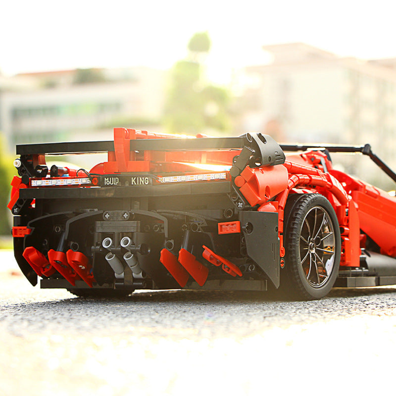 13079 Electric Remote-control Automobile Assembling And Combined Building Blocks Toy