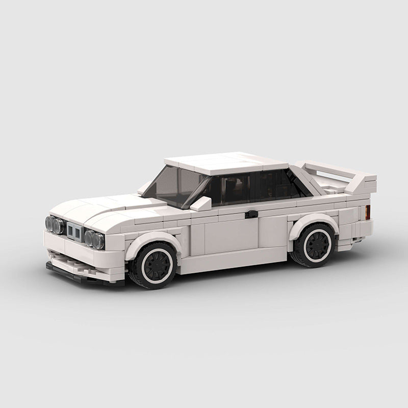 Racing Car Sports Car E30 M3 Model Small Particle Puzzle Assembled Building Block Toys